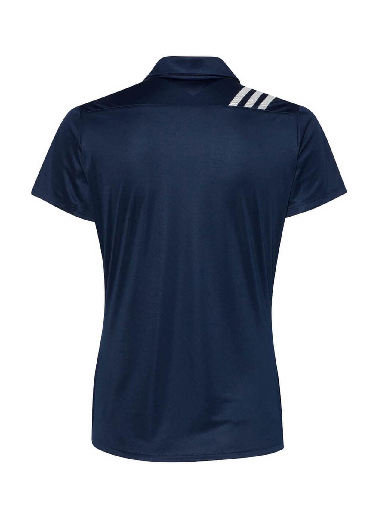 Adidas Women's 3-Stripes Shoulder Polo - Collegiate Navy / White (NVY) 3XL