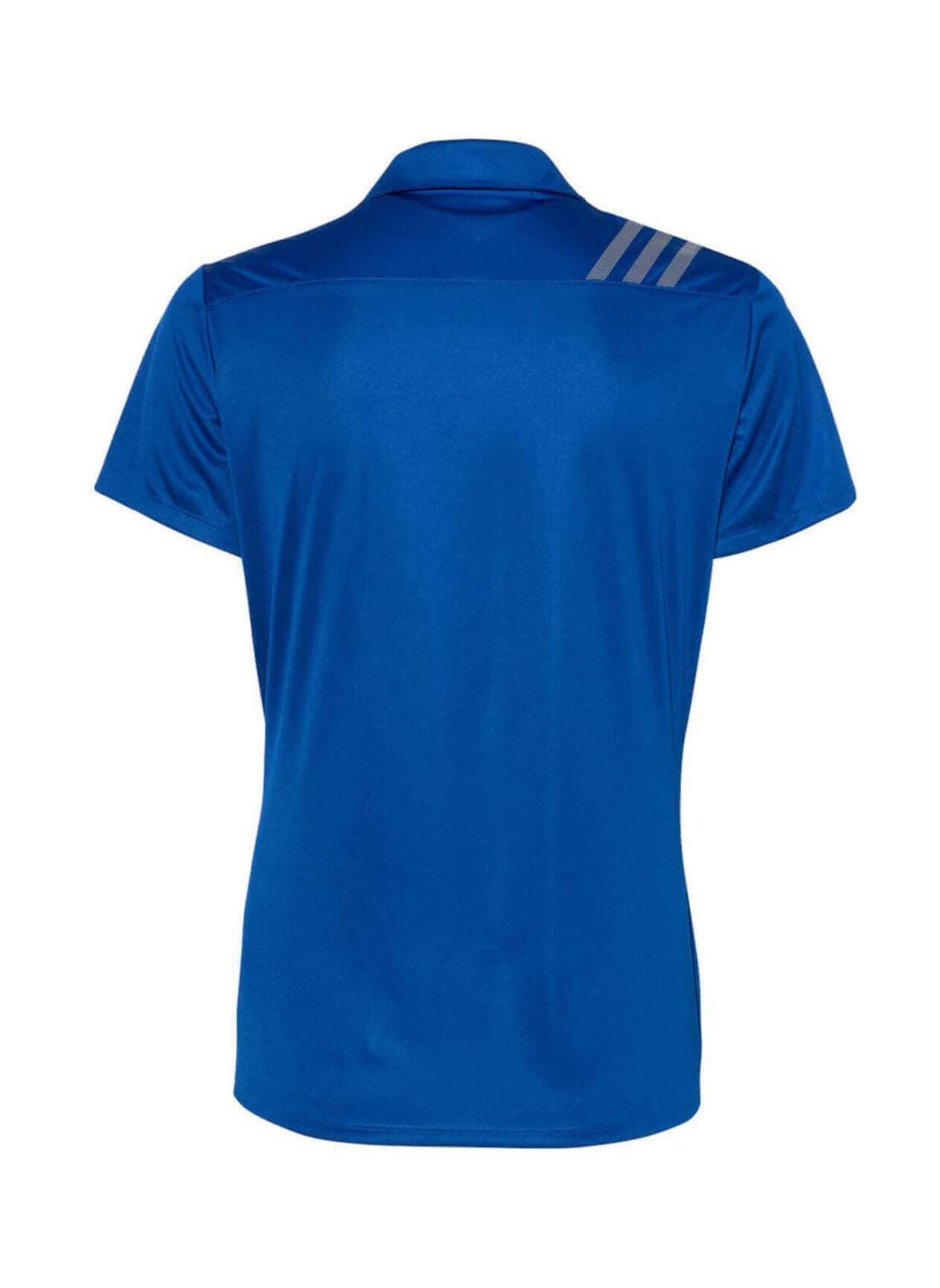 Adidas Women's 3-Stripes Shoulder Polo - Collegiate Royal / Grey Three 3XL