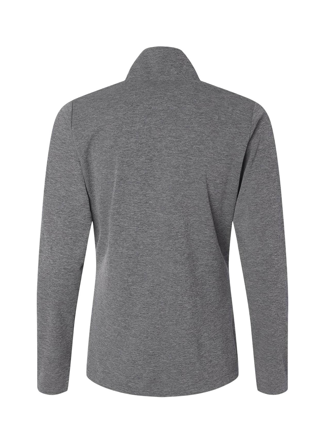 Adidas Women's Lightweight Quarter-Zip F26 - Black Heather (BLH) 3XL