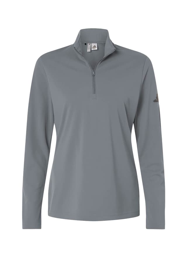 Adidas Women's Lightweight Quarter-Zip F26 - Light Grey 3XL