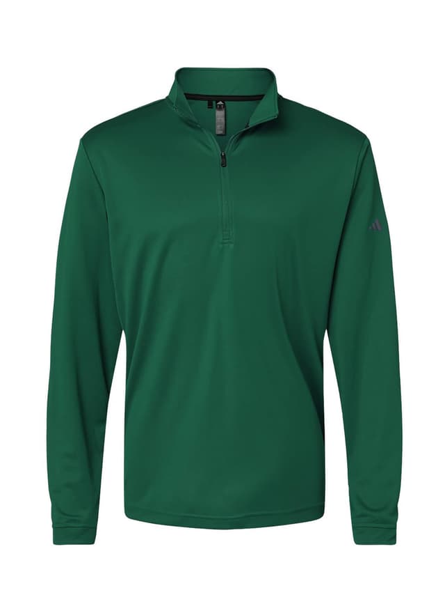 Adidas Men's Lightweight Quarter-Zip - Green 3XL