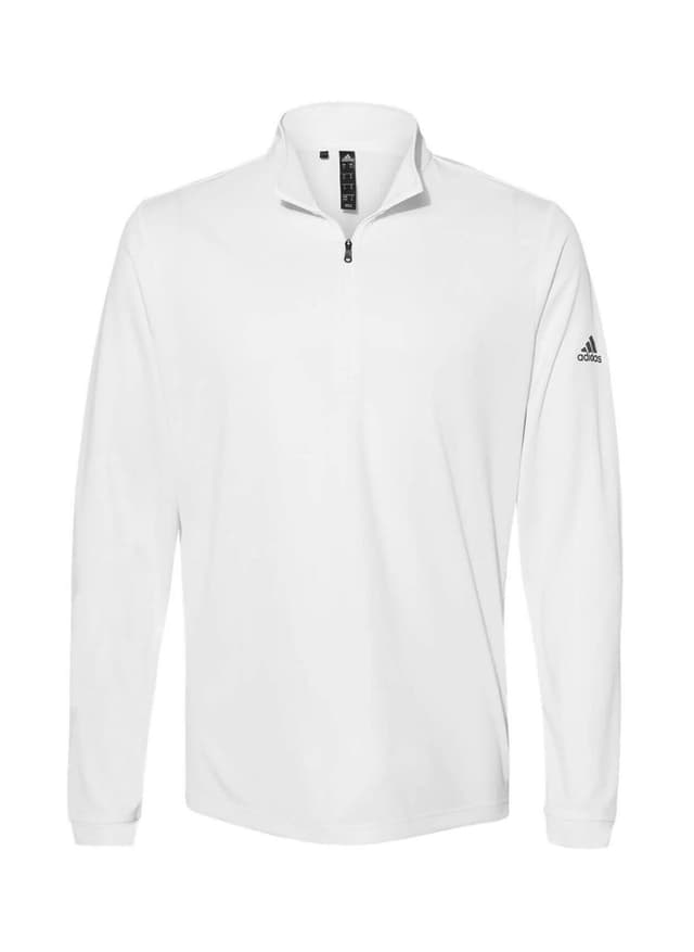 Adidas Men's Lightweight Quarter-Zip - White 3XL