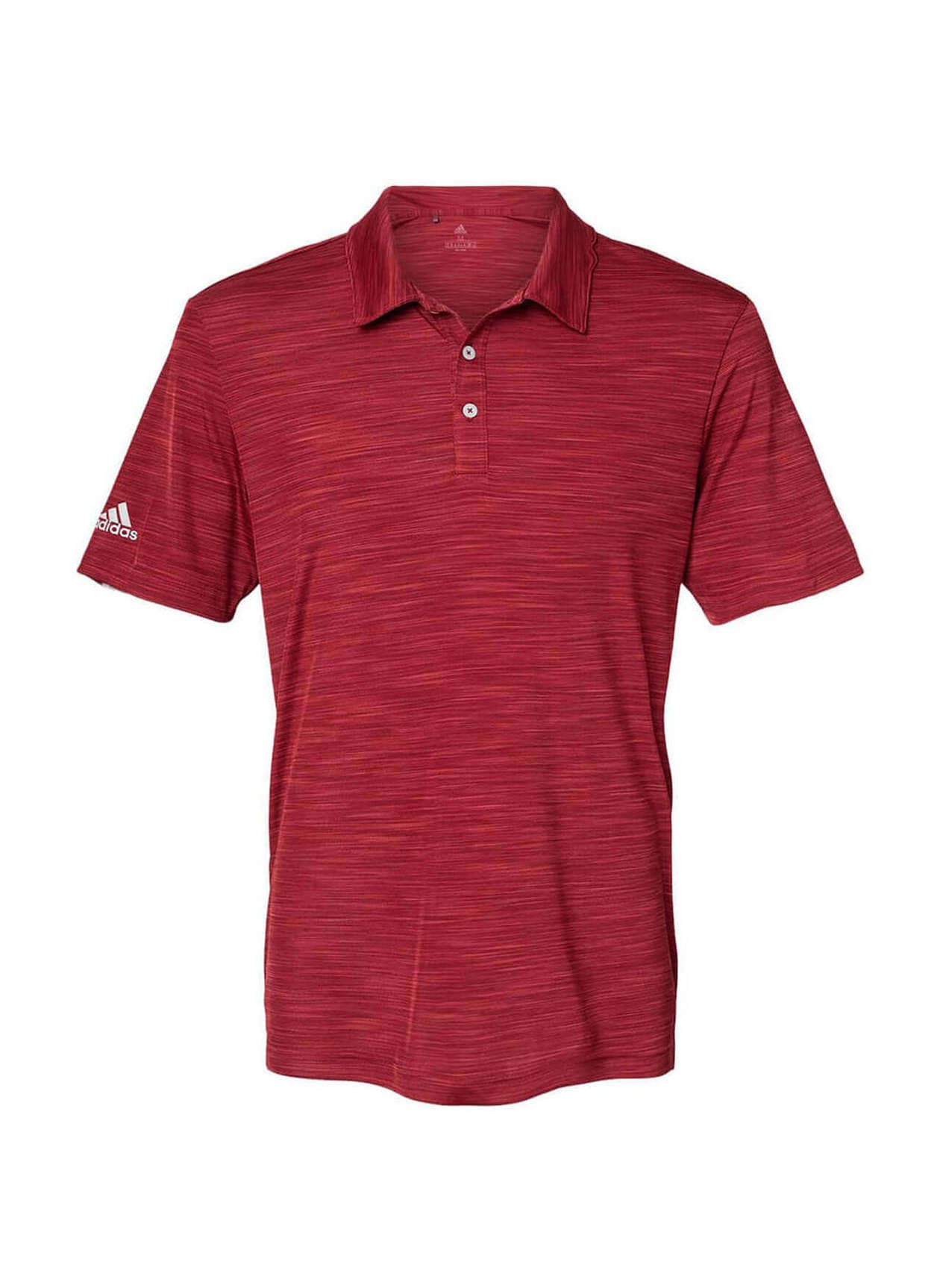 Adidas Men's Melange Sport Polo - Red 3XL