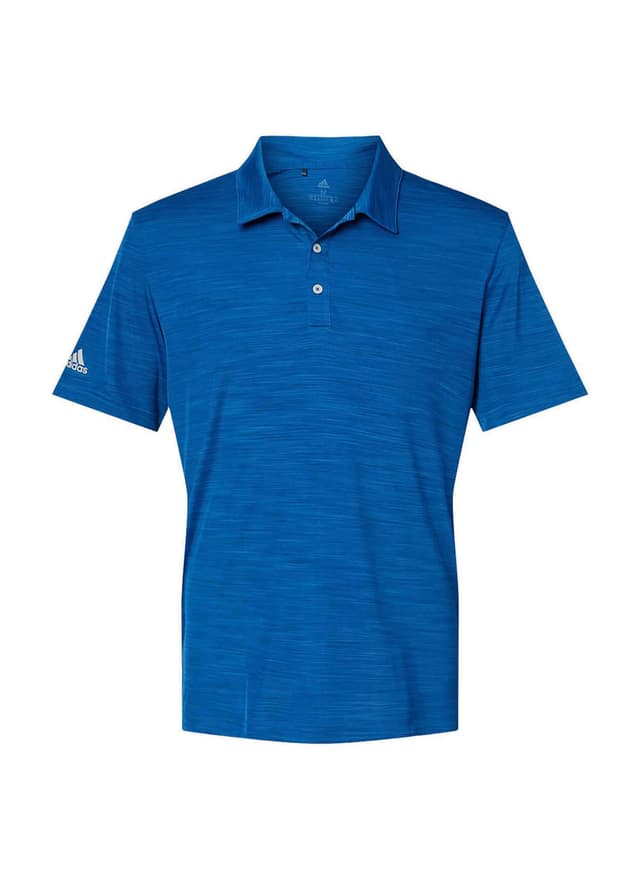 Adidas Men's Melange Sport Polo - Blue 3XL