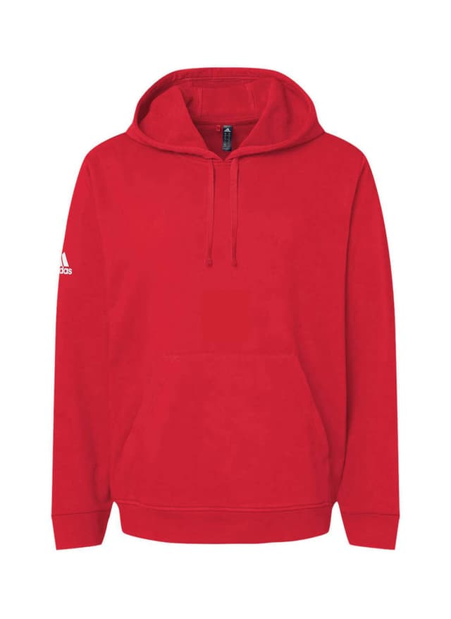 Adidas Men's Fleece Hooded Sweatshirt - Red 3XL