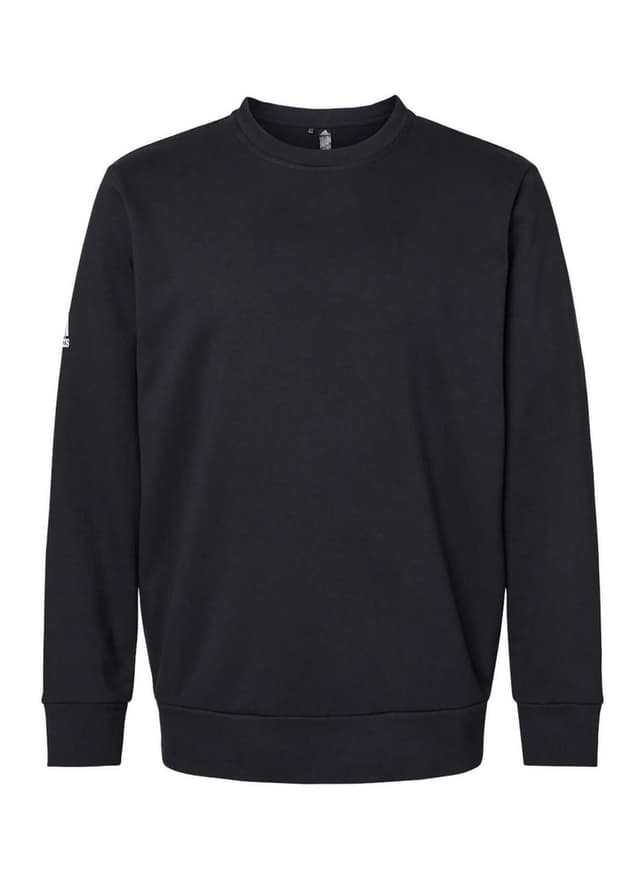 Adidas Men's Fleece Crewneck Sweatshirt - Black 3XL