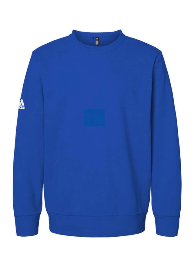 Adidas Men's Fleece Crewneck Sweatshirt - Blue 3XL