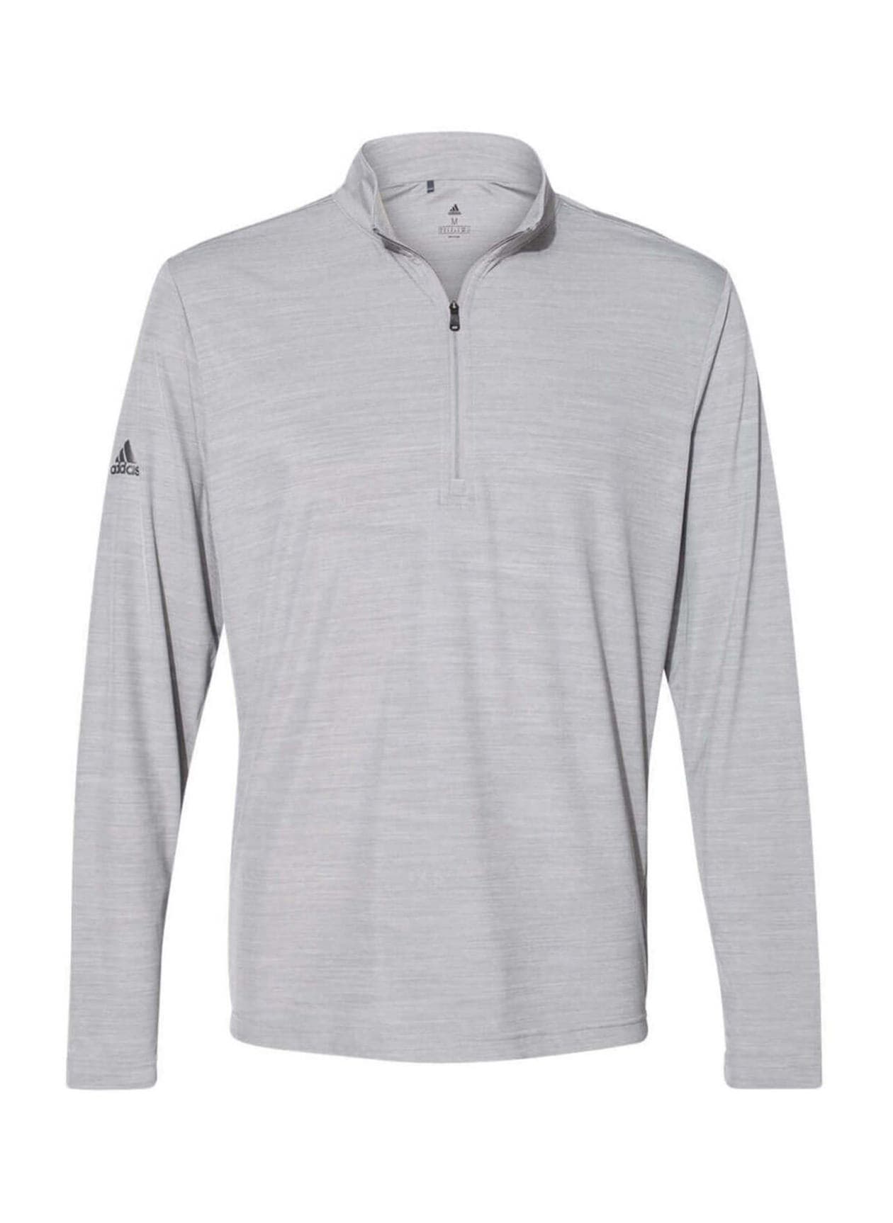 Adidas Men's Lightweight Melange Quarter-Zip - Light Grey 3XL