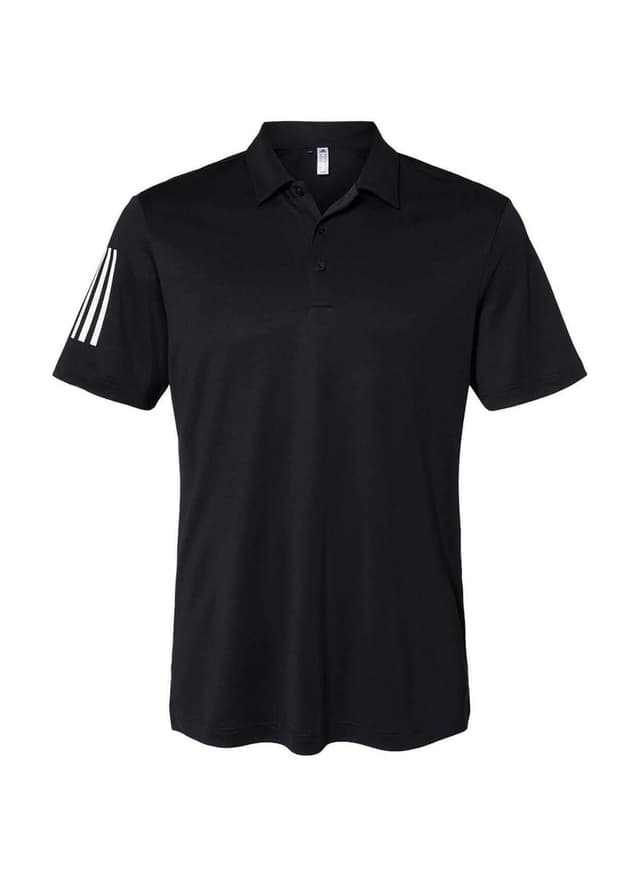 Adidas Men's Floating 3-Stripes Polo - Black 3XL