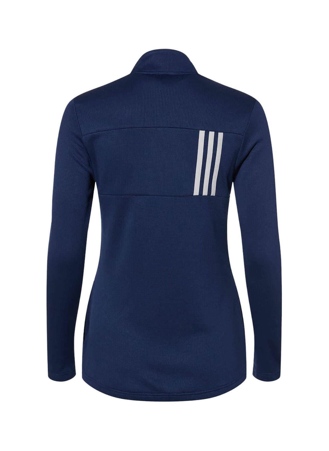 Adidas Women's 3-Stripes Double Knit Full-Zip Sweatshirt - Navy 3XL