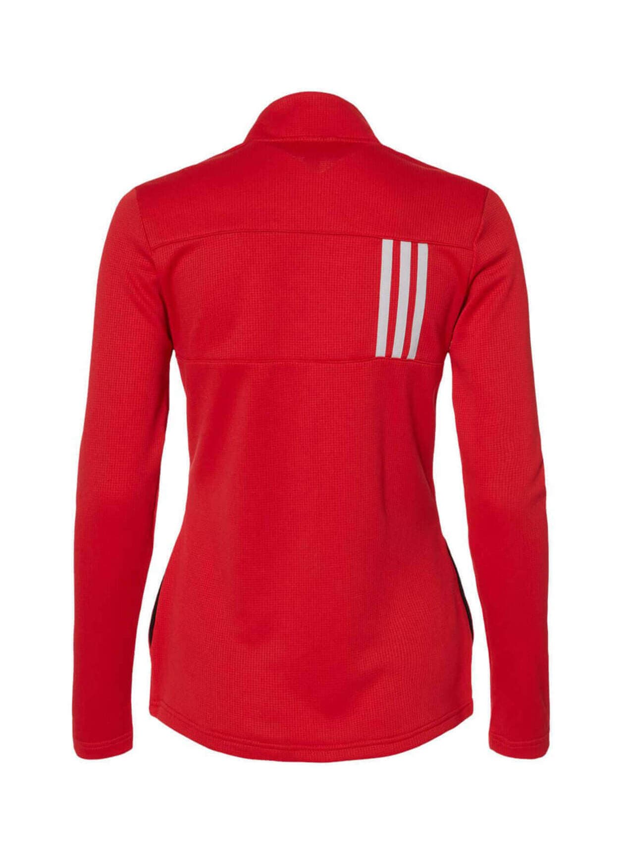 Adidas Women's 3-Stripes Double Knit Full-Zip Sweatshirt - Red 3XL