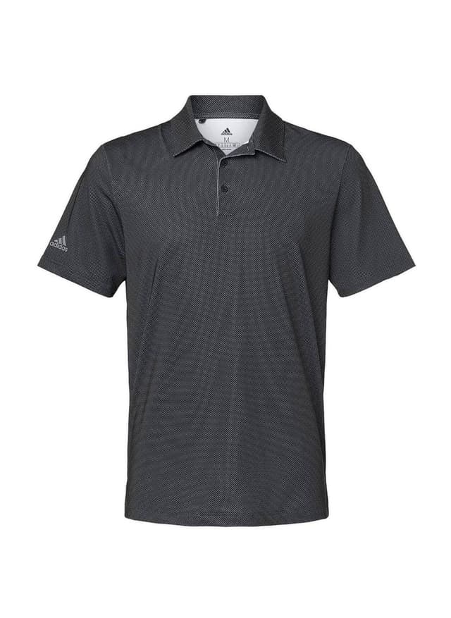 Adidas Men's Diamond Dot Print Polo - Black 3XL