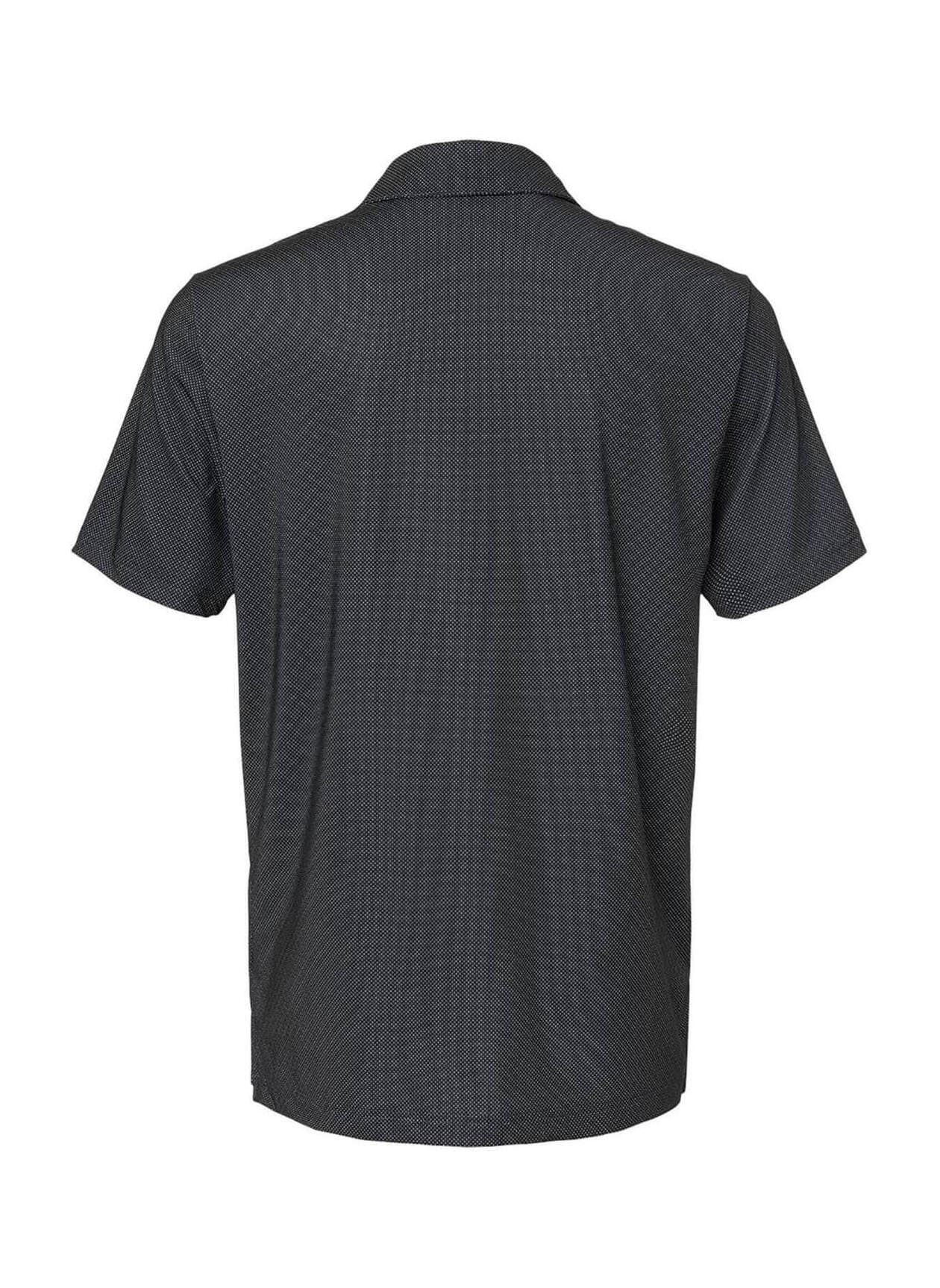 Adidas Men's Diamond Dot Print Polo - Black 3XL