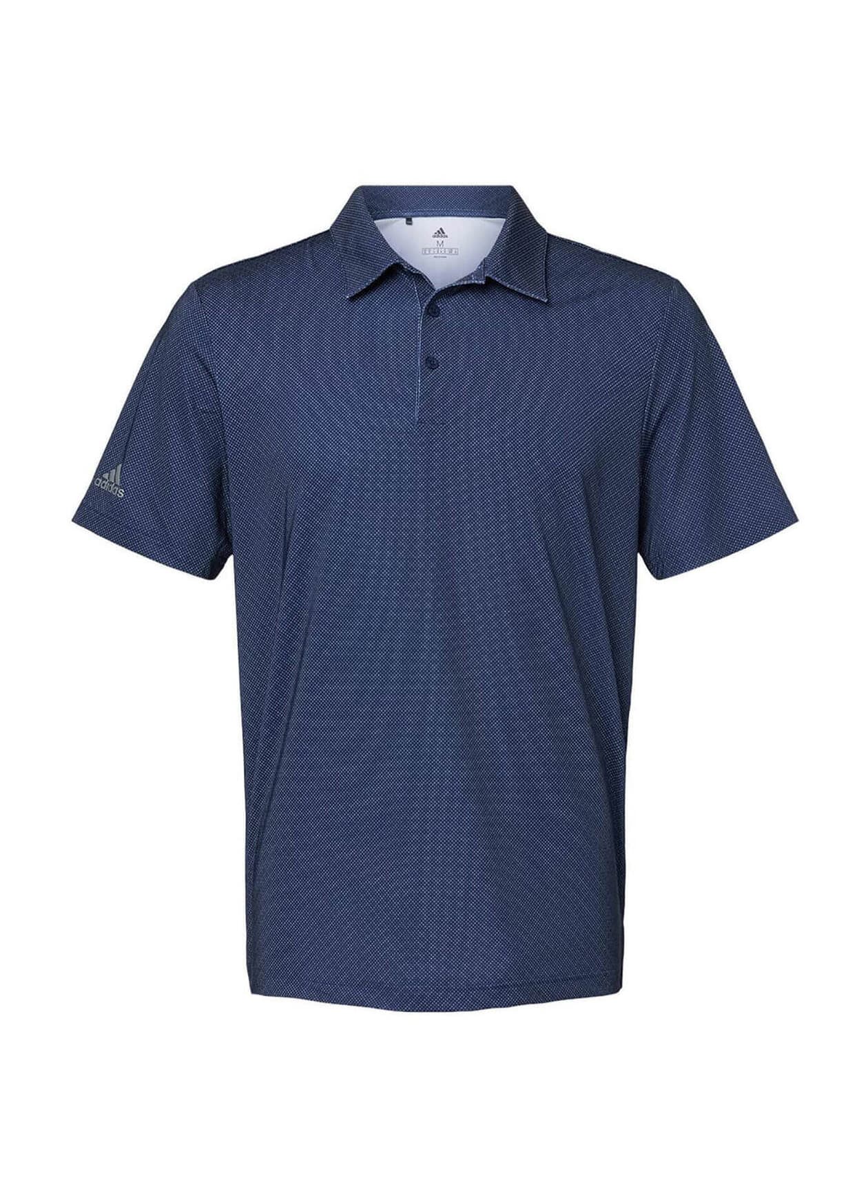 Adidas Men's Diamond Dot Print Polo - Navy 3XL