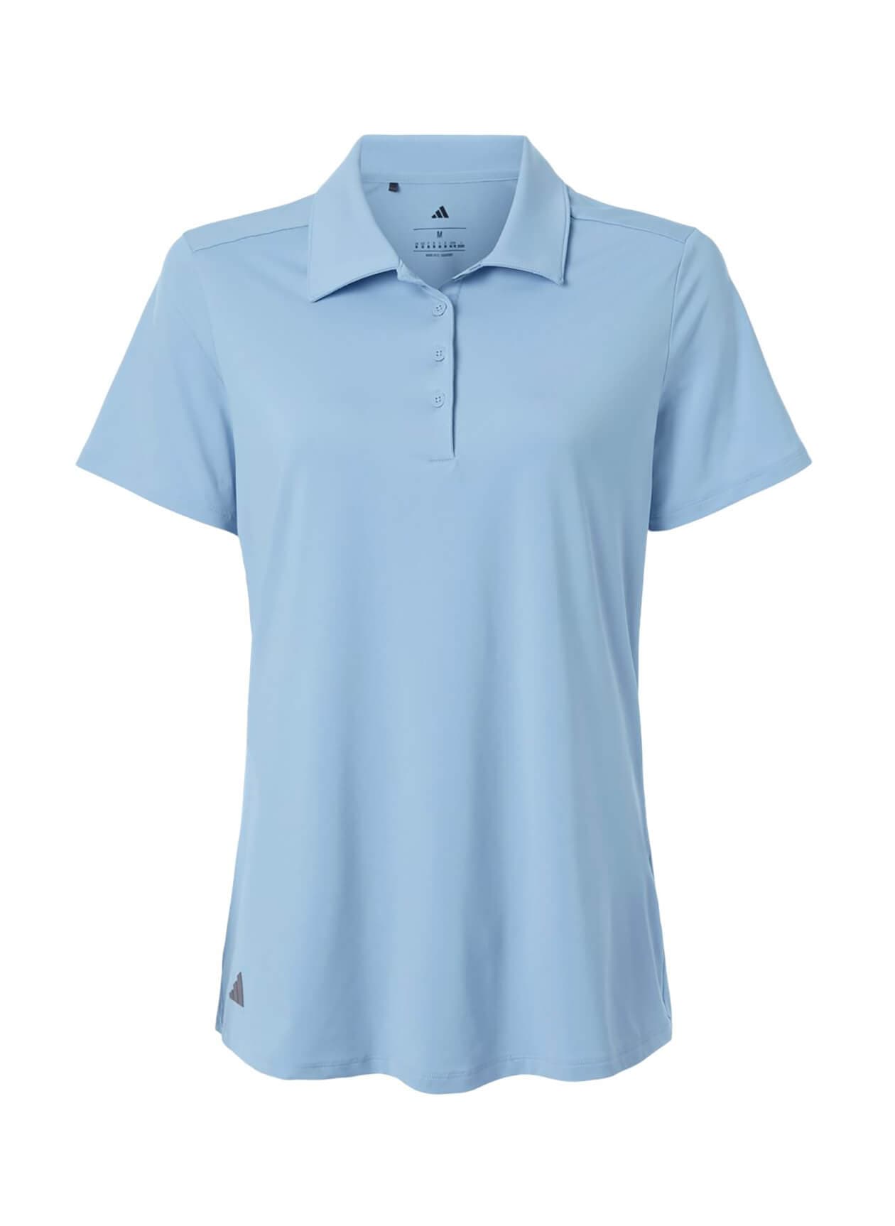 Adidas Women's Ultimate Solid Polo - Clear Sky (SKY) 3XL