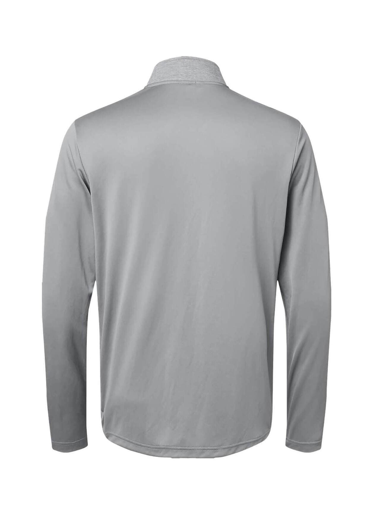 Adidas Men's Heather Block Print Quarter-Zip - Light Grey 3XL