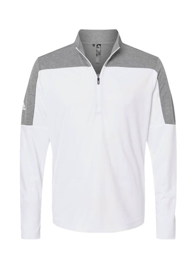 Adidas Men's Lightweight Quarter-Zip - White 3XL