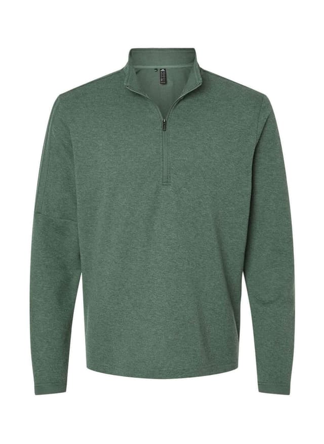 Adidas Men's 3-Stripes Quarter-Zip - Green 3XL