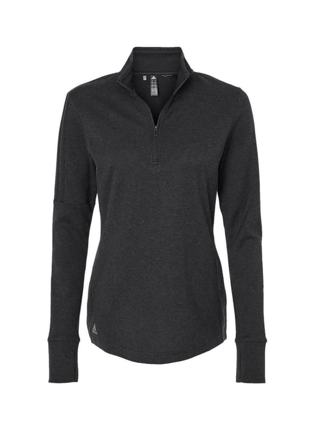 Adidas Women's 3-Stripes Quarter-Zip - Black 3XL