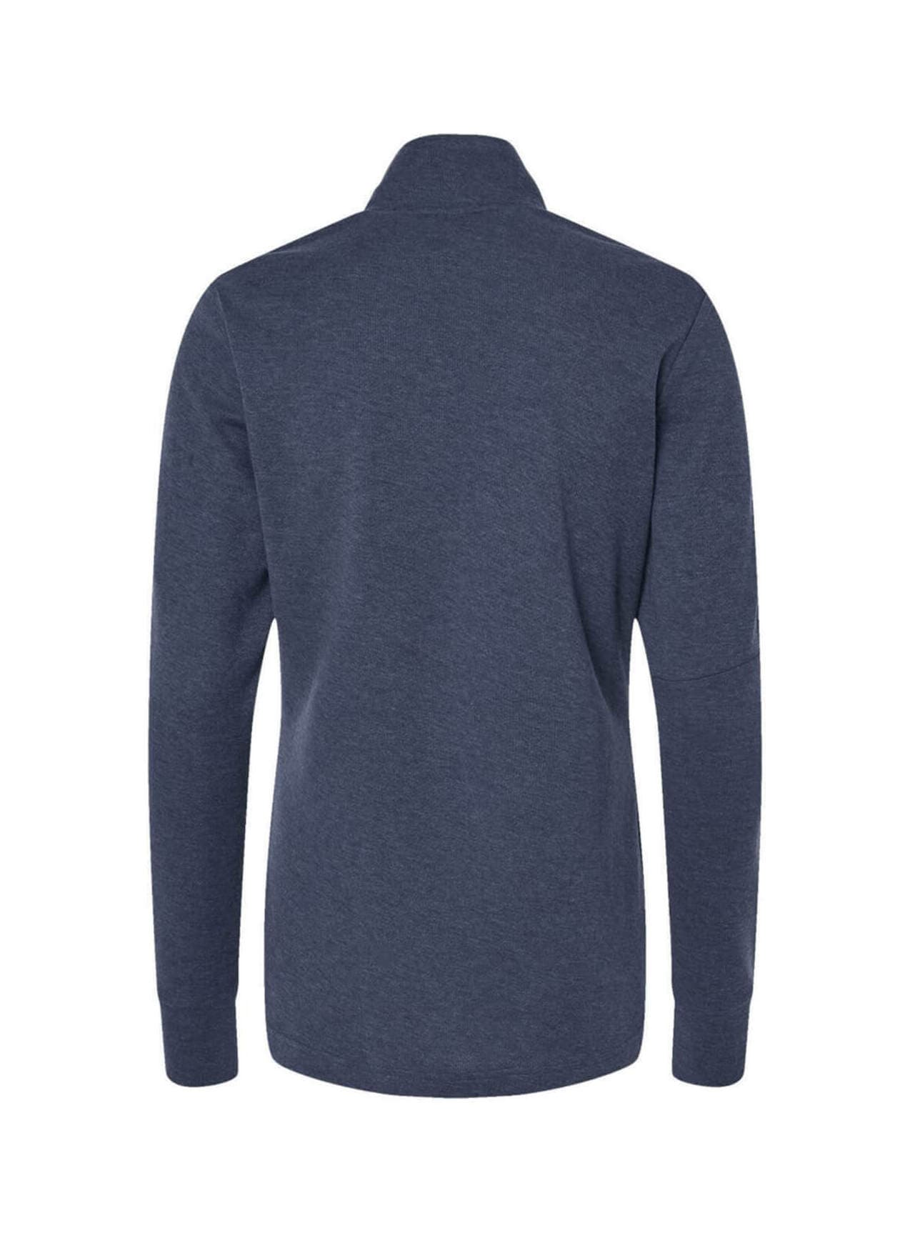 Adidas Women's 3-Stripes Quarter-Zip - Collegiate Navy Melange 3XL