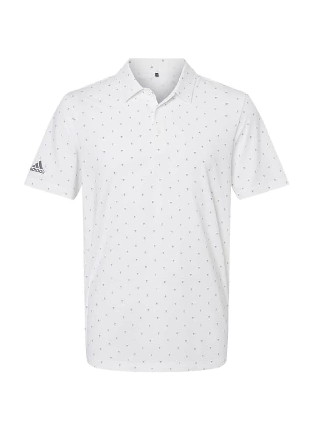 Adidas Men's Pine Tree Polo - White 3XL