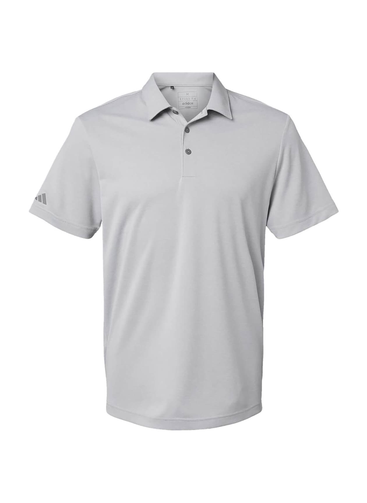 Adidas Men's Heathered Polo - Light Grey 3XL