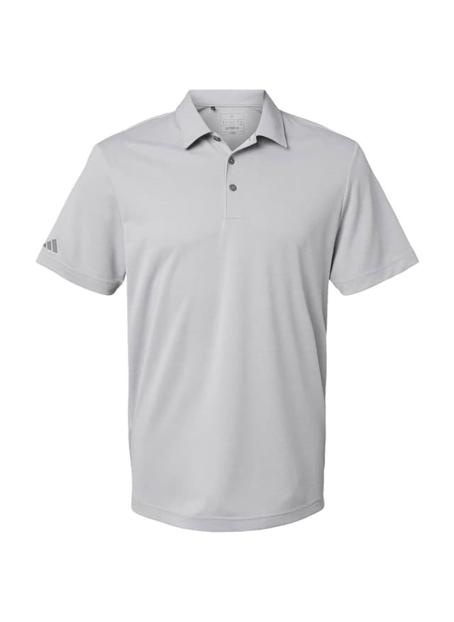 Adidas Men's Heathered Polo - Light Grey 3XL