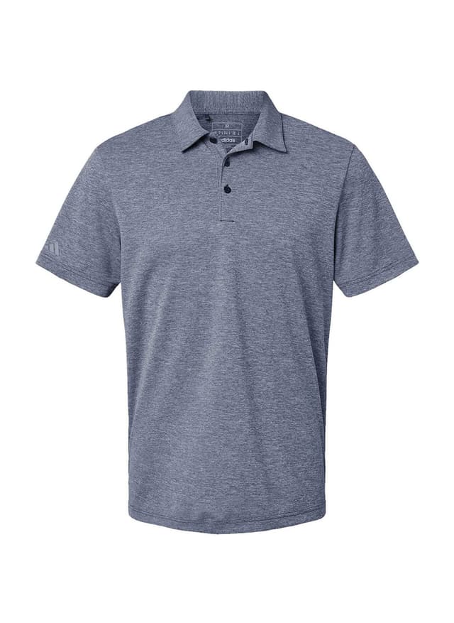 Adidas Men's Heathered Polo - Navy 3XL