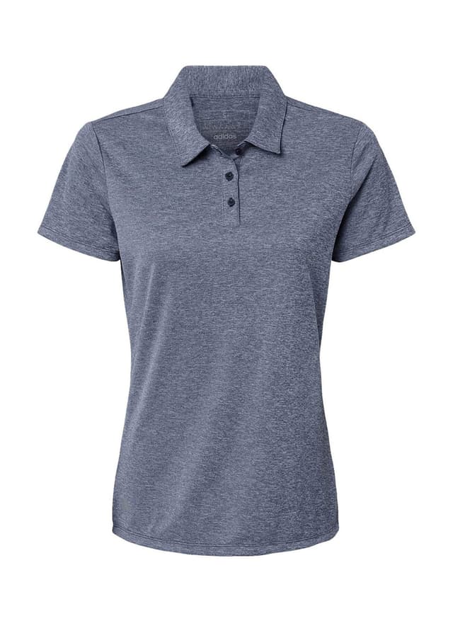 Women's Adidas Heathered Polo - Navy 3XL