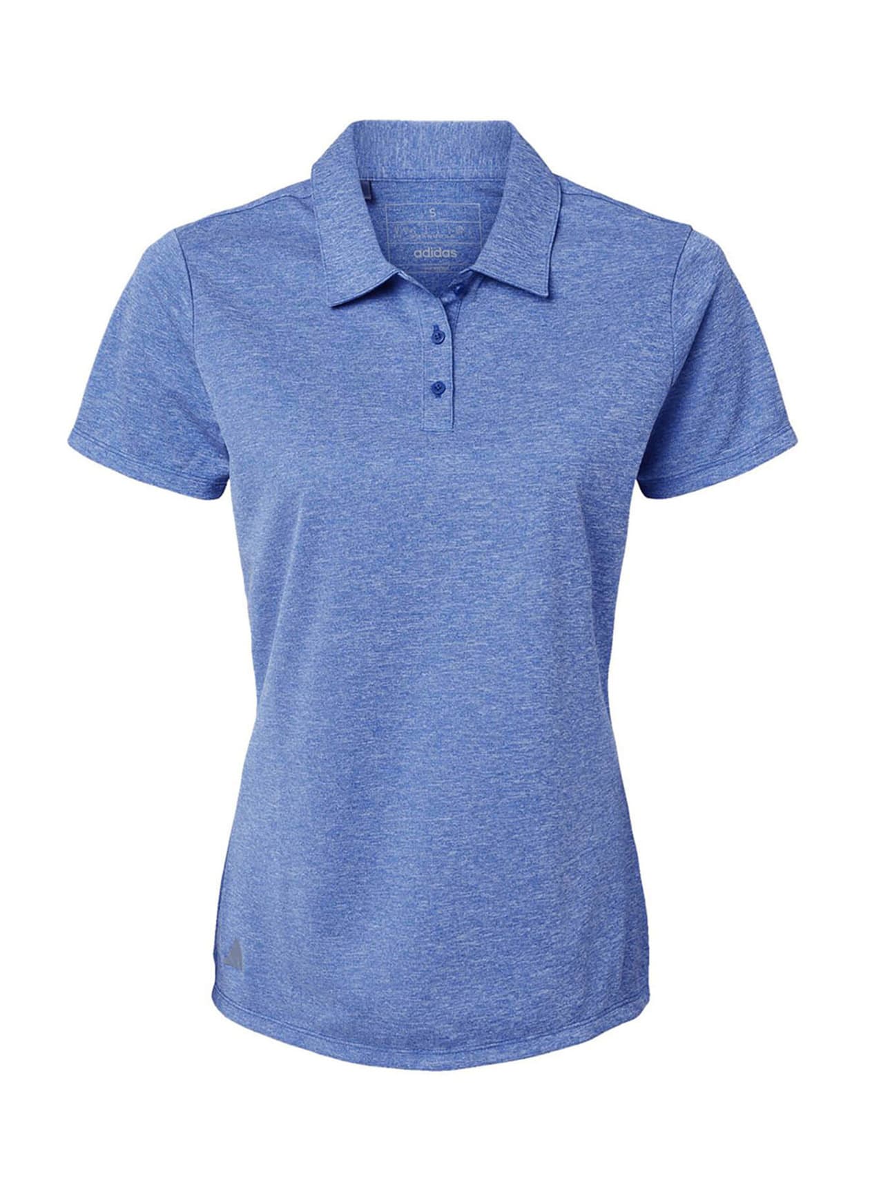 Women's Adidas Heathered Polo - Blue 3XL