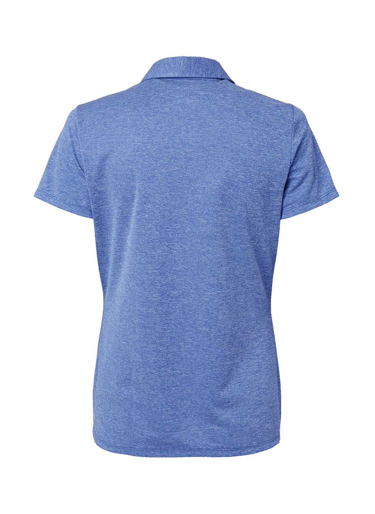 Women's Adidas Heathered Polo - Blue 3XL