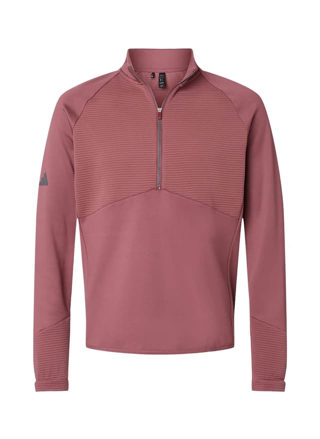 Adidas Men's Quarter-Zip Pullover - Red 3XL