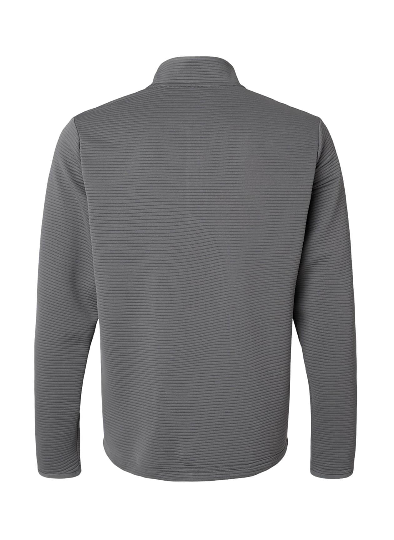 Adidas Men's Spacer Quarter-Zip Pullover - Dark Grey 3XL