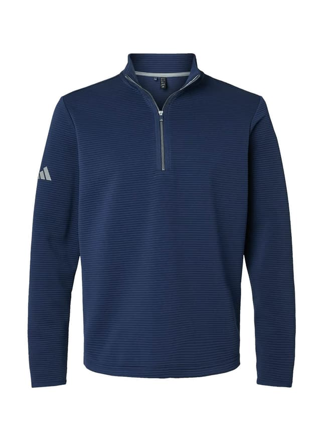 Adidas Men's Spacer Quarter-Zip Pullover - Navy 3XL
