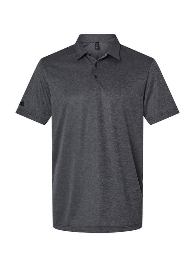 Adidas Men's Space Dyed Polo - Black 3XL