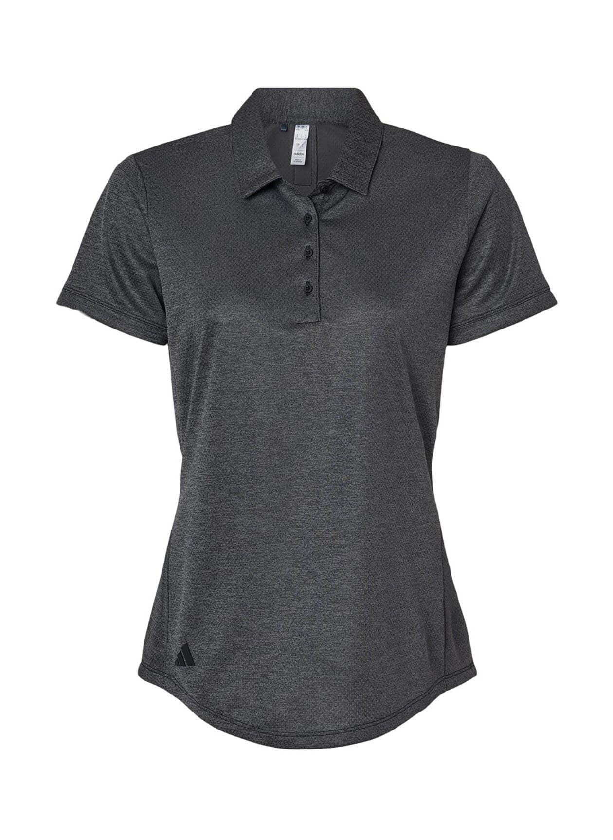Adidas Women's Space Dyed Polo - Black 3XL