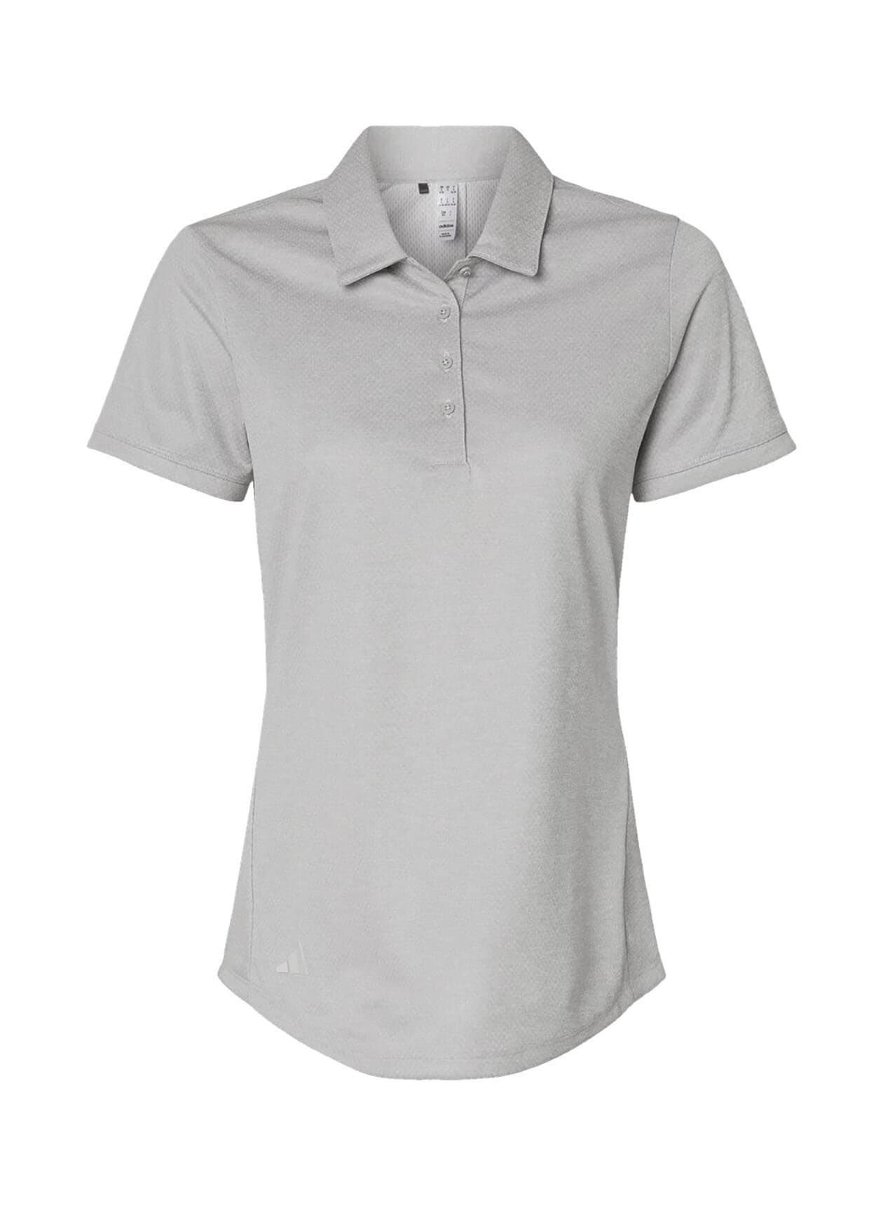 Adidas Women's Space Dyed Polo - Light Grey 3XL
