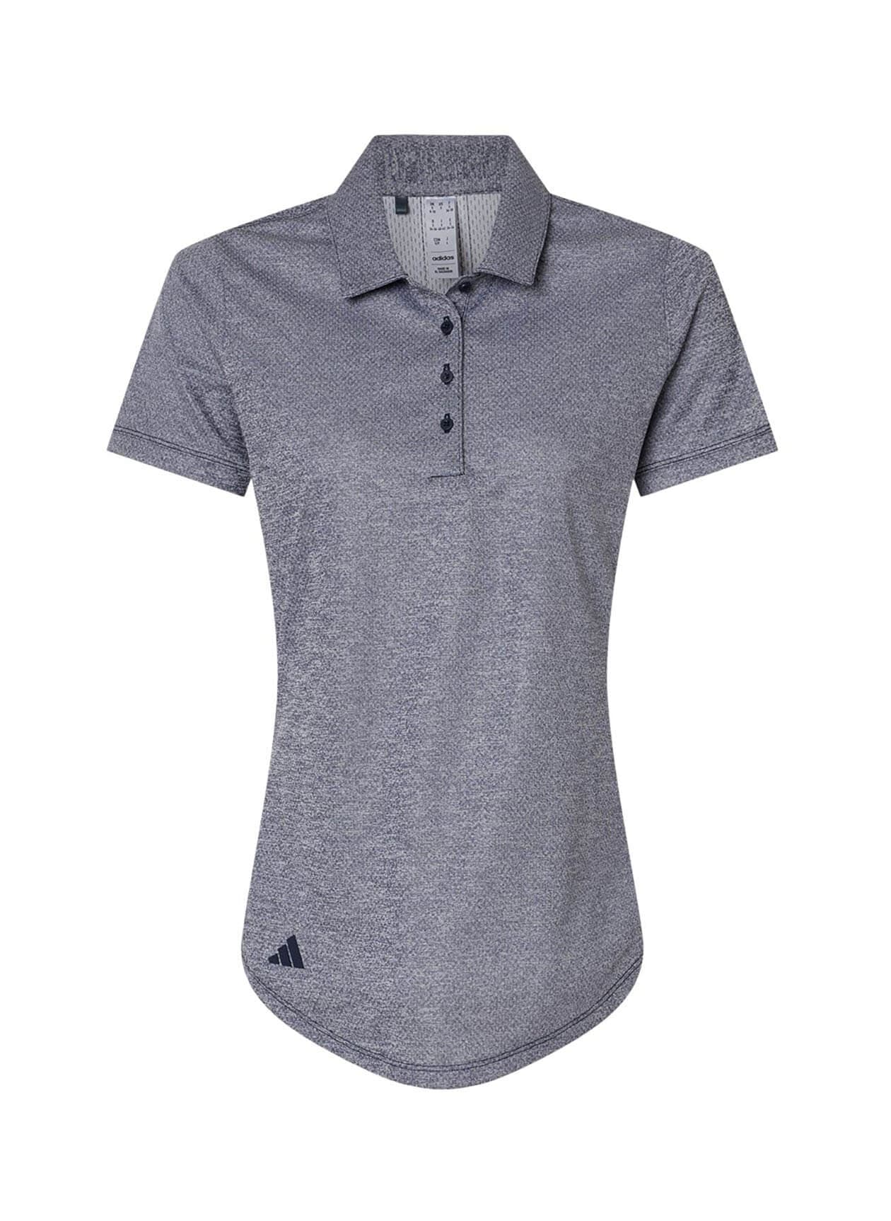 Adidas Women's Space Dyed Polo - Navy 3XL