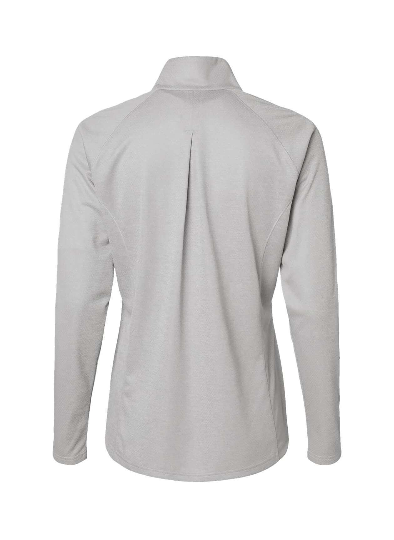 Adidas Women's Space Dyed Quarter-Zip Pullover - Light Grey 3XL