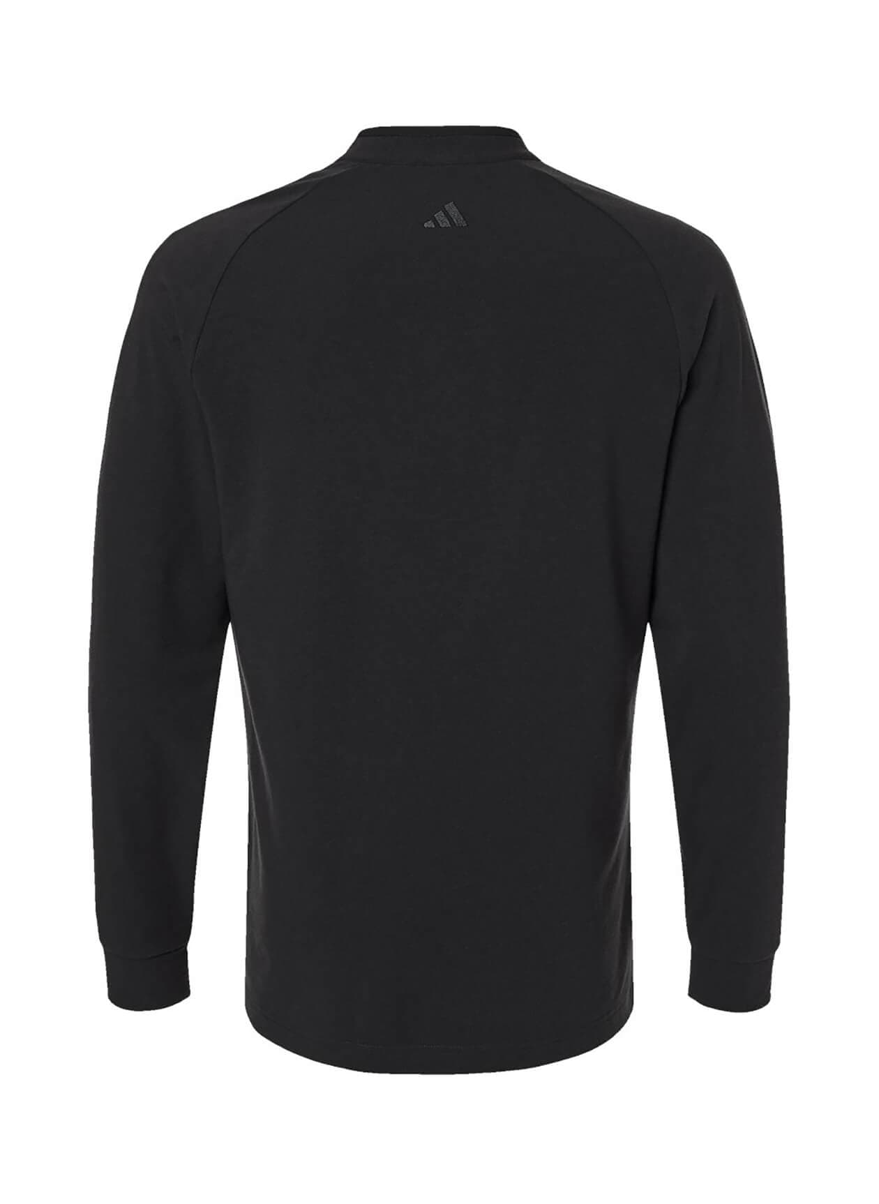 Adidas Men's Henley Long Sleeve T-Shirt - Black 3XL