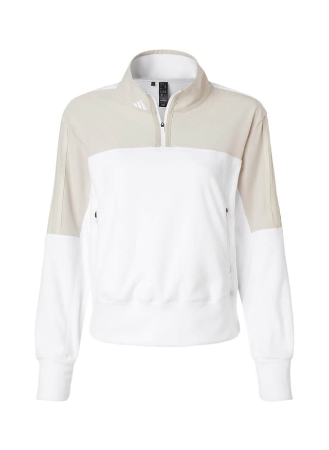 Adidas Women's Fleece Quarter-Zip - Brown 3XL