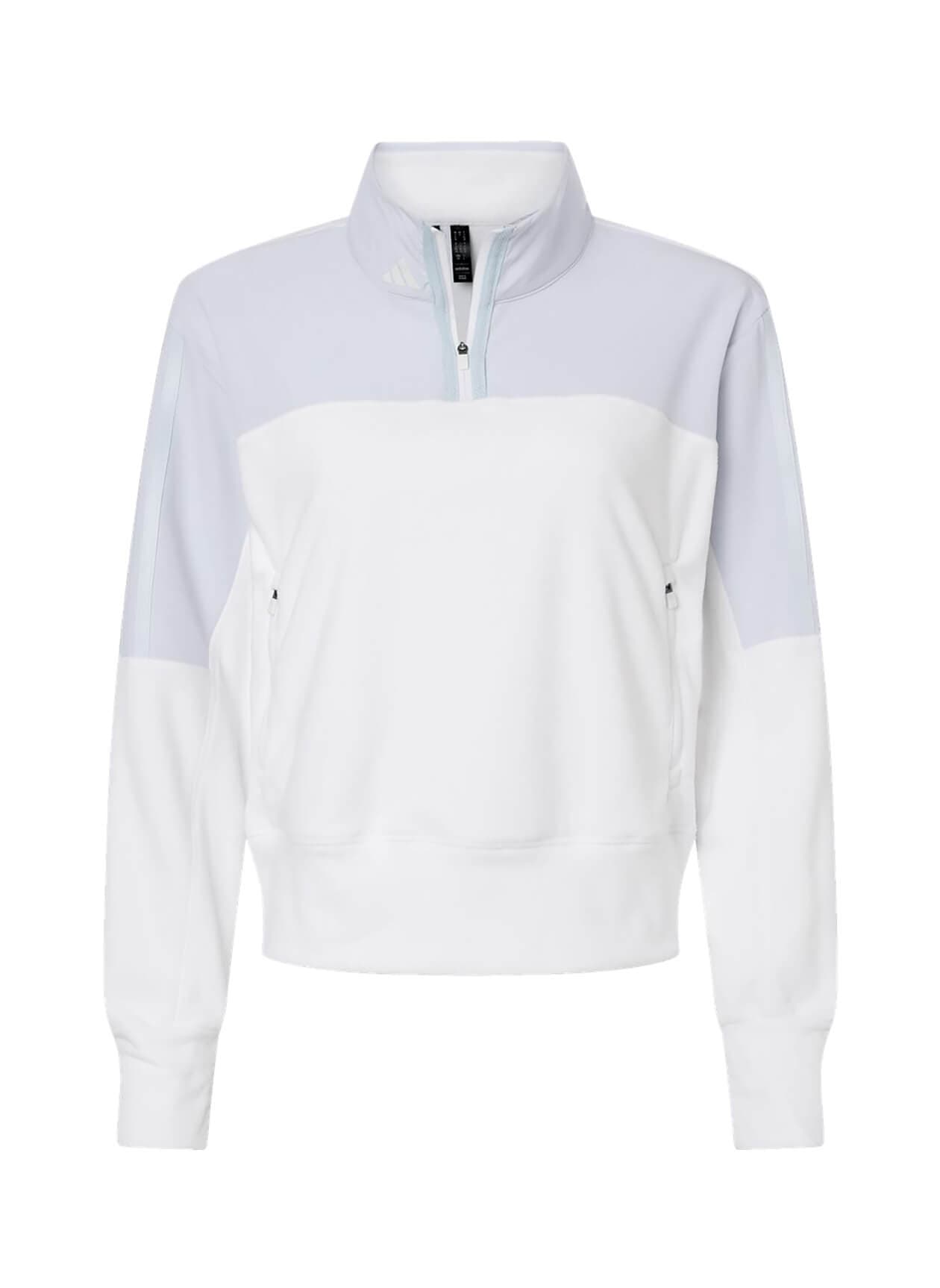 Adidas Women's Fleece Quarter-Zip - Blue 3XL