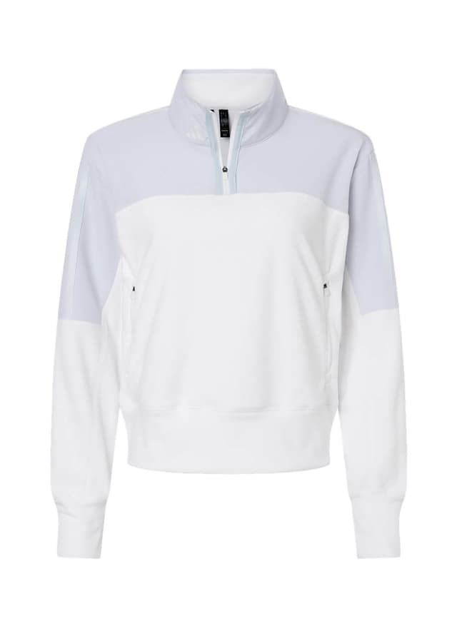 Adidas Women's Fleece Quarter-Zip - Blue 3XL