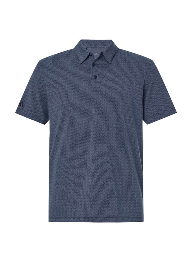 Adidas Men's Blended Printed Polo - Navy 3XL