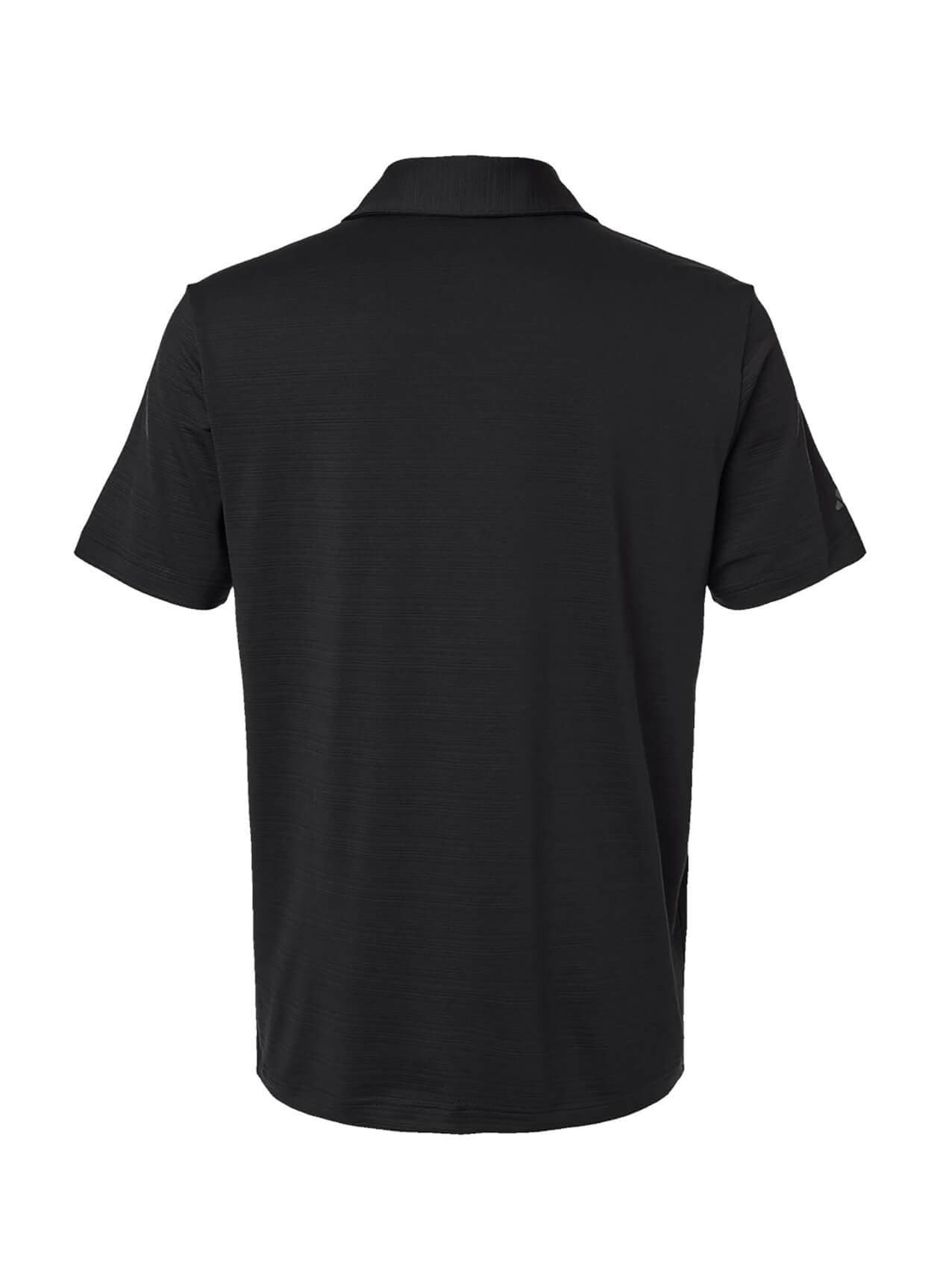Adidas Men's Textured Stripe Polo - Black 3XL