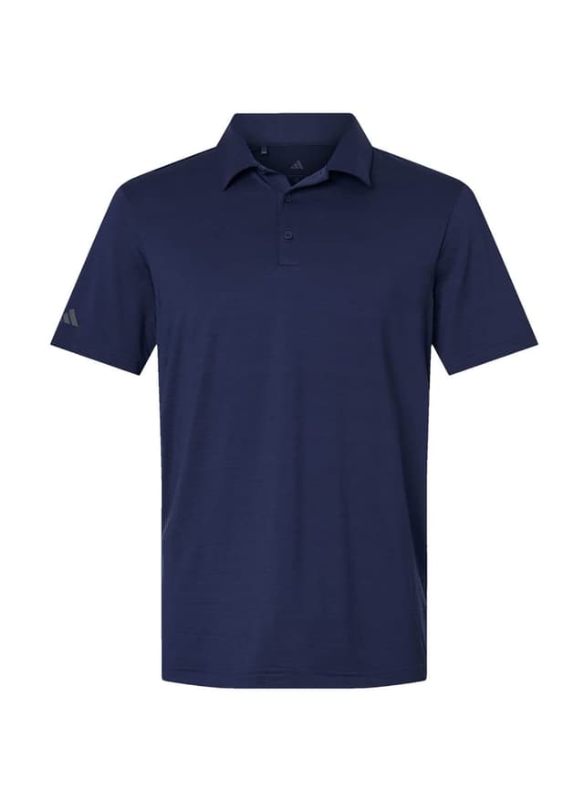 Adidas Men's Textured Stripe Polo - Dark Blue (DBL) 3XL