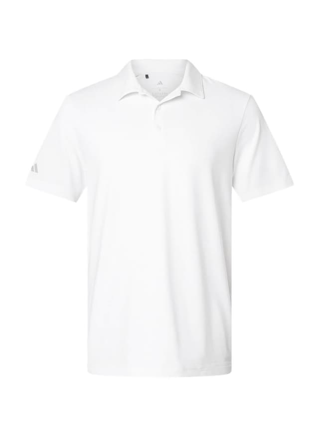 Adidas Men's Textured Stripe Polo - White 3XL