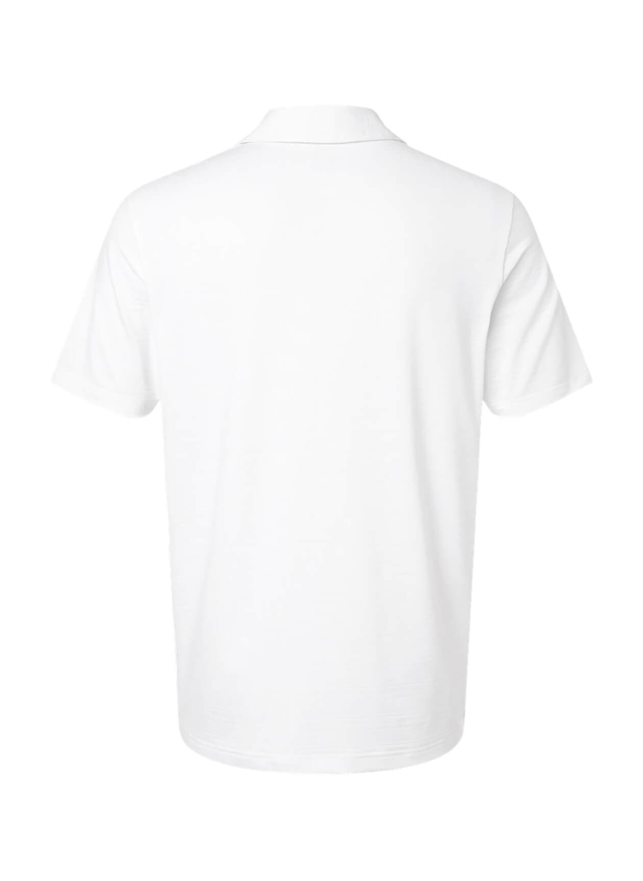 Adidas Men's Textured Stripe Polo - White 3XL