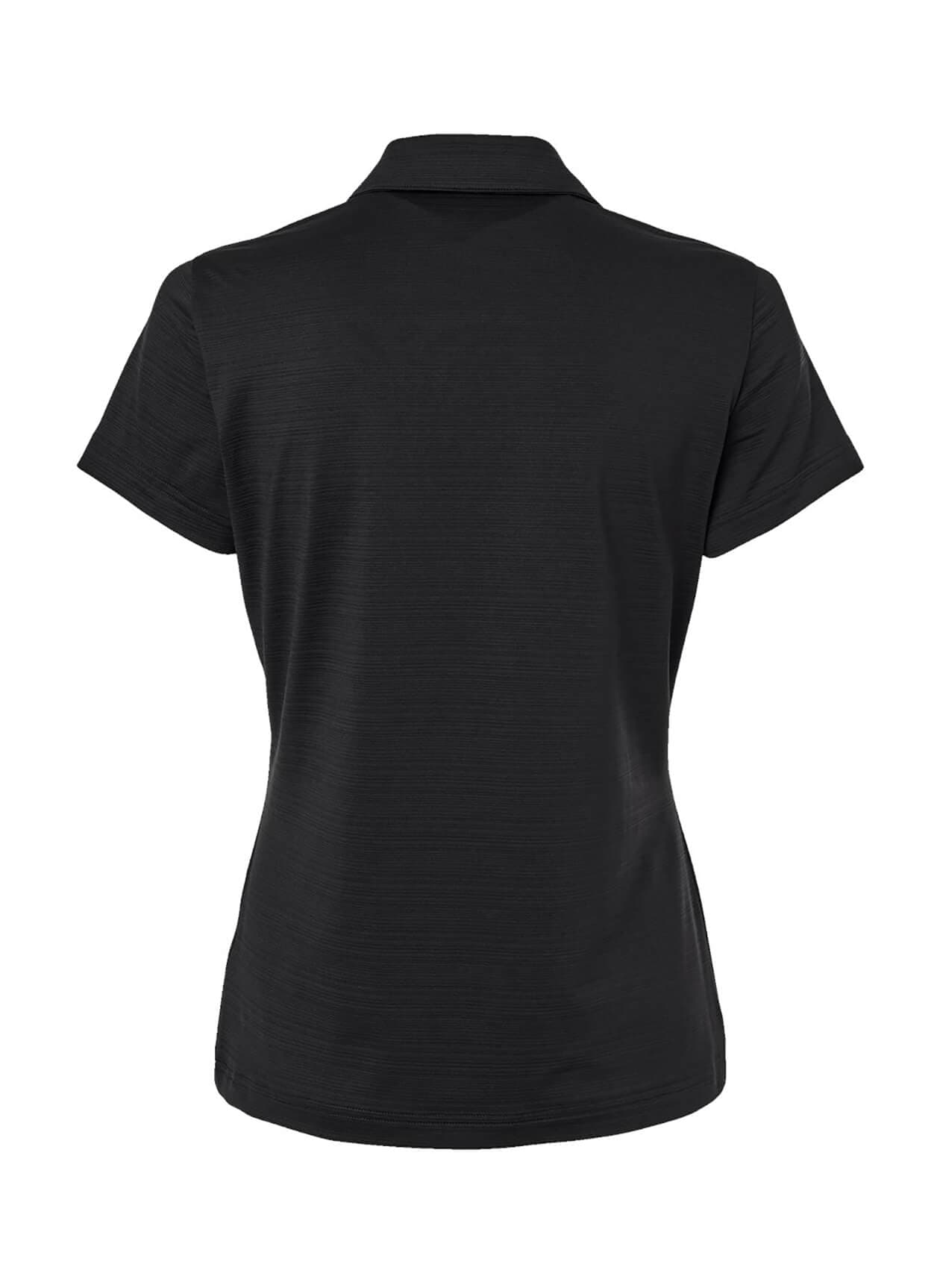 Adidas Women's Textured Stripe Polo - Black 3XL