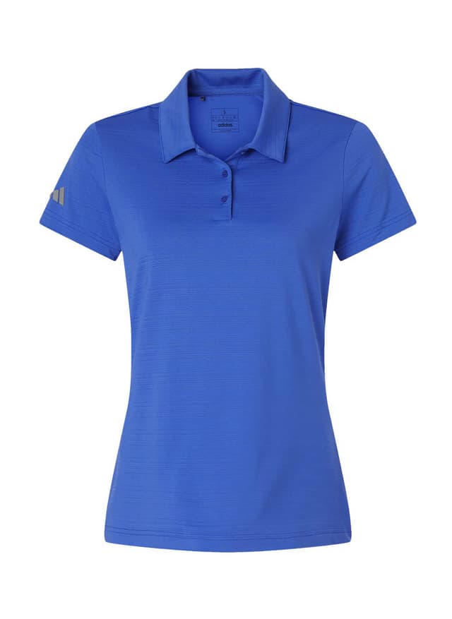 Adidas Women's Textured Stripe Polo - Bright Royal 3XL